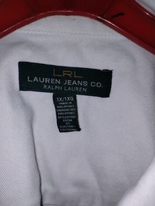 Authentic Ralph Lauren White Denim Jacket
