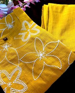Elegant Yellow Kurta Set