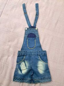 4 Pairs Kids Clothes Bundle: Dress, Overalls Etc