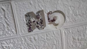 Resin Alphabet Magnentic Sticker