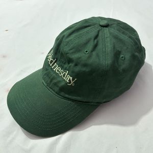 Wednesday Embroided Green Cap