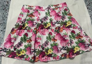 Floral Mini Skirt