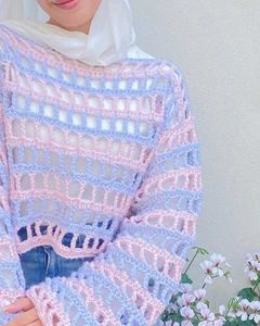 Crochet Crop Top - Pastel Dream