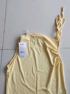 Yellow Tie-Strap Tank Top
