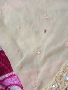 Elegant golden colour Indian suit