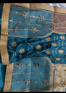 Teal Embroidered Salwar Suit