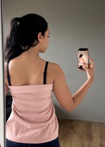 Pink Cute Tie-Up Top