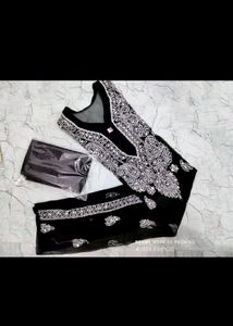 Lakhnavi Black Kurti