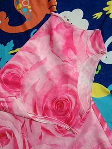 Vintage Rose Print Dress