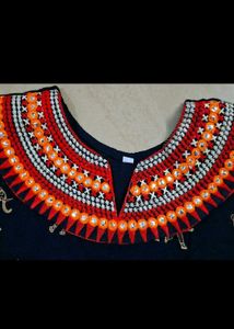 Jaipuri Black Top For Girls
