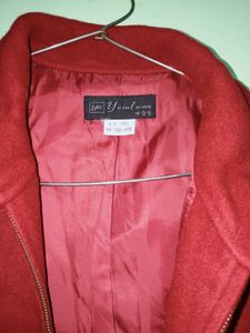 Korean Cherry Red Jacket
