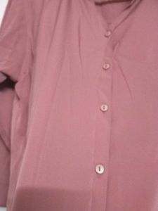 Peach Colour Shirt For Office Wear Or Fomal Occasi