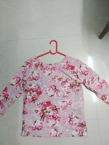 🩷 Floral Print Long Sleeve Top