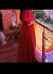 Red One Piece Full Length Dress