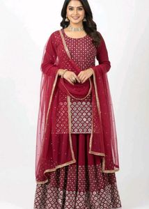 Elegant Maroon Kurta Set