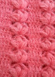 Peach Colour Crochet Jacket