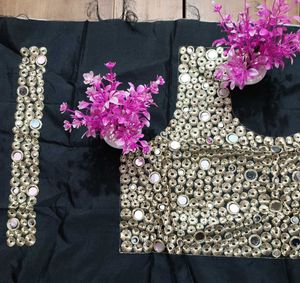 Embroidered Mirror Work Blouse