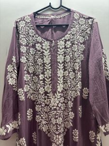 Pure Lucknowi Kurta.
