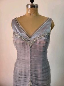Elegant Grey Ethnic Gown