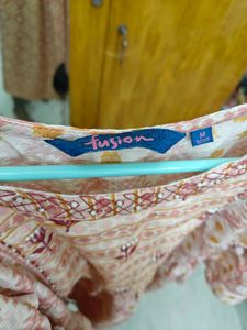 bell sleeve kurti gown