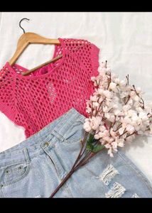 🎁Buy 2 Get2 Free Printer Bow Crochet Top D