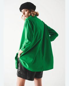 Zara Green Oversized Shirt