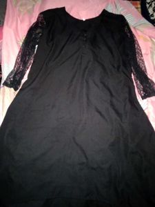 Elegant Black Lace Dress