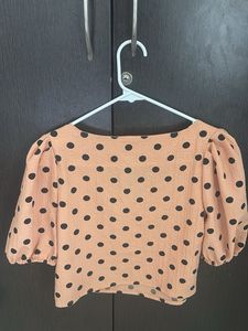 Polka Dot Crop Top