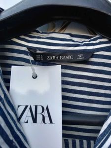 New With Tag Zara Striped Oversized Shirt
