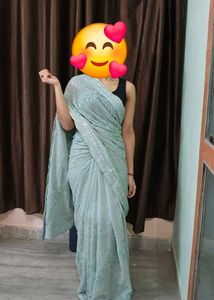 Sequin Party Wear Saree