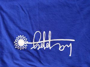 Blue &#39;Happy&#39; Graphic T-Shirt