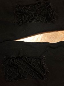 Ripped Knee Black Pants