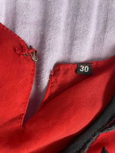 Red Kurta with Floral Embroidery