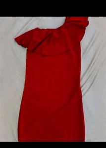 Red One-Shoulder Dress