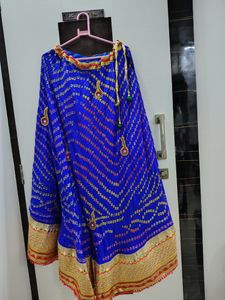 Bandhani Lehenga With Unstitched Choli