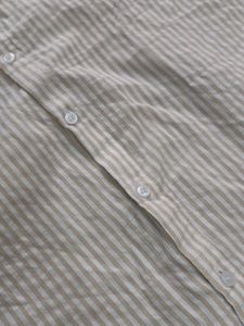 Two Striped Button-Down Shirts || Black &amp; Yellow