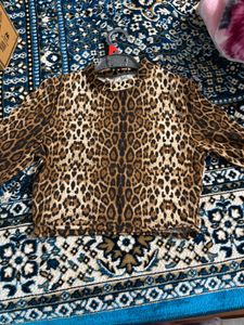 Leopard Print Co-ord Set And Tube Top