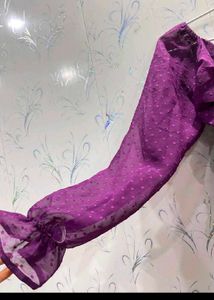 Purple Ruffle Top