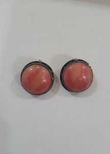 Oxidised Ear Studs