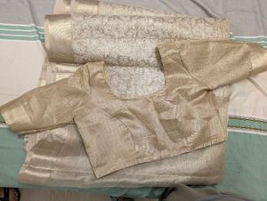 Dhakai Kora Silk Embroidered Saree