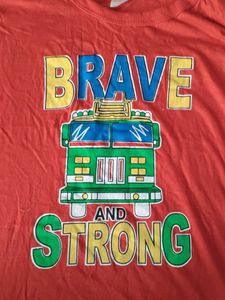 Boys Brave &amp; Strong Tee