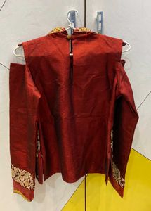 Elegant Crop top &amp; Dhoti Set