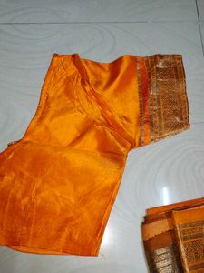 Beautiful Pure Kanchipuram Silk Saree With Blouse
