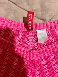 Hot Pink Cropped Sweater