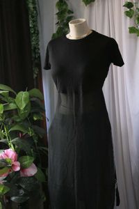 Sassafras Black Longline Top