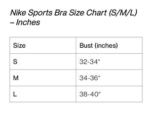 Nike Sports Bra Size L