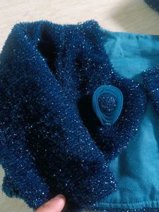 Elegant Blue Girls' Party Dress