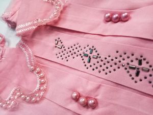Pink Tunic with Pearl Detail