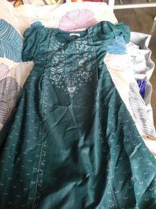 Green Floral Print Top
