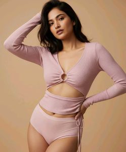 ZARA Pink Cutout Top